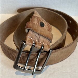 Men's Brown Leather Wrangler Belt